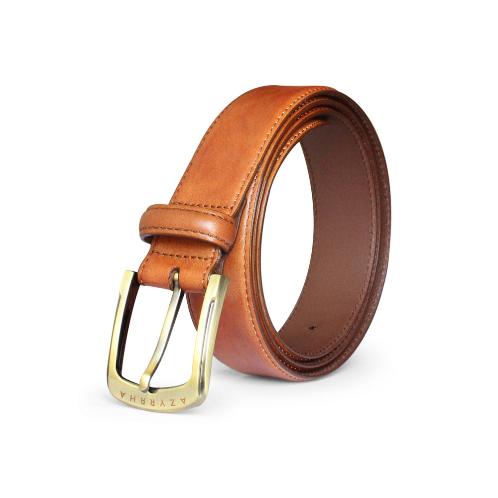 Unicolour Flat Strap - American Calf - Vintage Tan